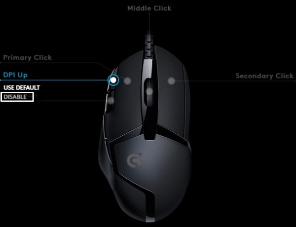 Disable DPI Button on Logitech Mouse