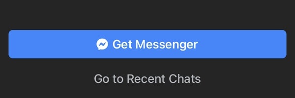 Messenger - Go to Recent Chats