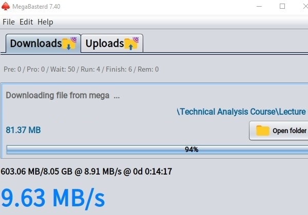 Download MEGA Files after 5GB Limit