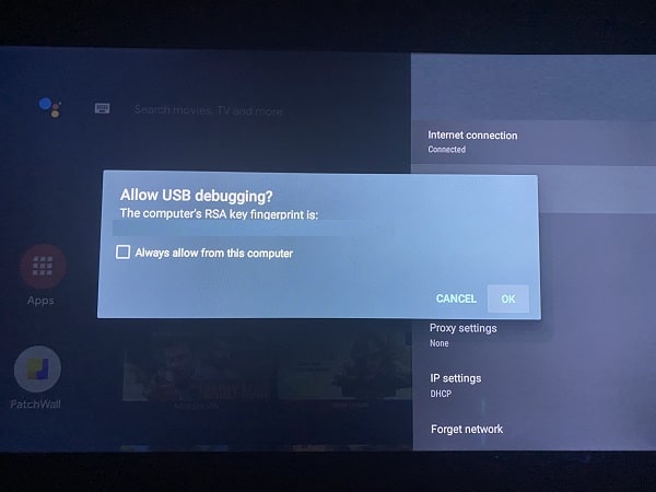 Allow ADB Debugging in Android TV