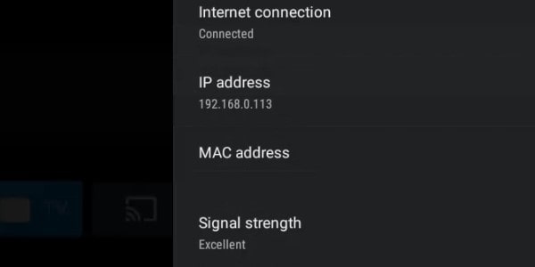 Android TV IP Address to Control from Windows 11
