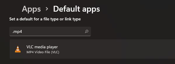 Windows 11 Default App for MP4