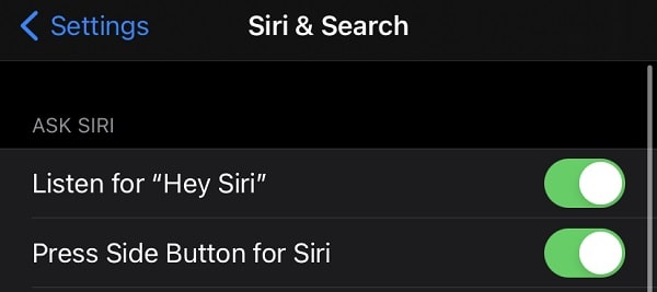 Siri - iPhone Screenshot without Home Button 