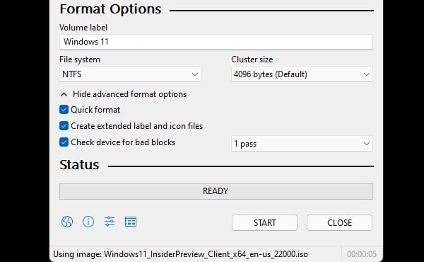 Format USB Drive and Create Windows 11 Bootable USB Drive