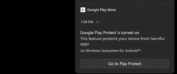 Google Play Store Notification