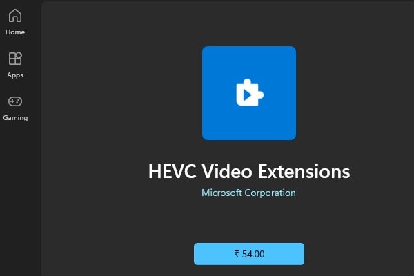 HEVC Video Extension Windows 11