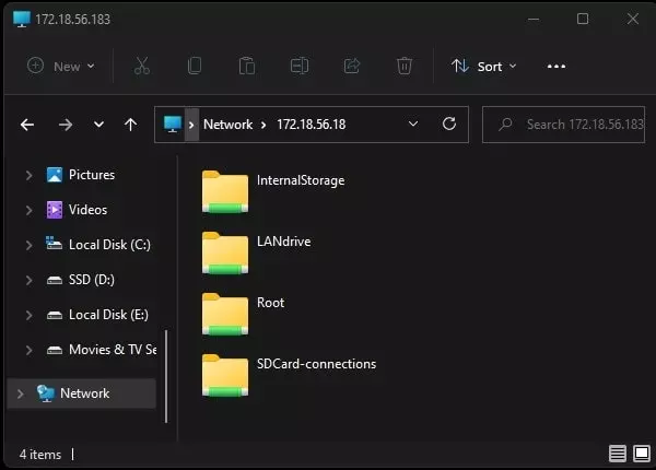 WSA Network Drive - Access Windows Subsystem for Android Files