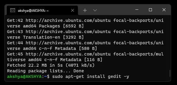 Install Gedit on Linux