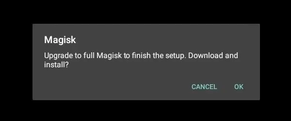 Upgrade to full Magisk