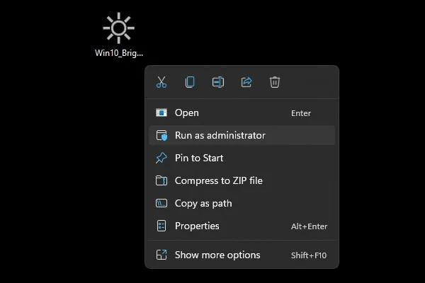 Windows 10 Brightness Slider for Windows 11