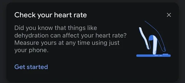 Check your heart rate 