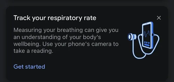 Track your respiratory rate 
