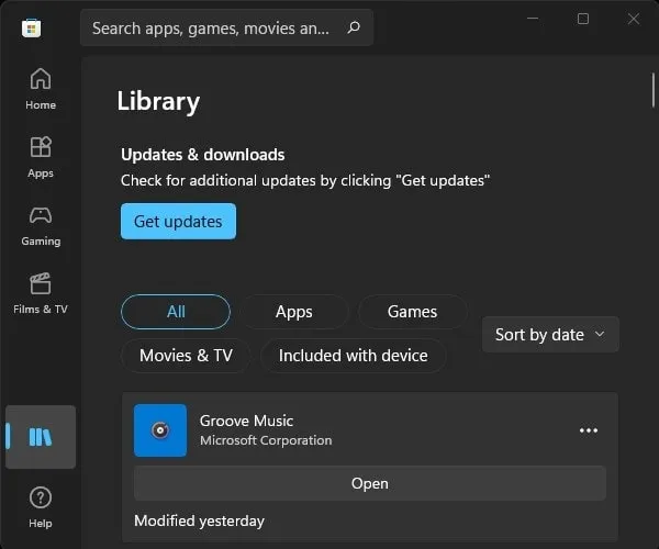 Get Groove Music App to install new Windows 11 Media Player Preview