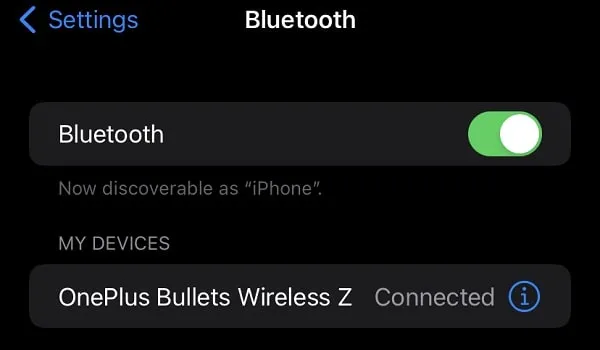 Disconnect Bluetooth device on iPhone to unsilenced calls