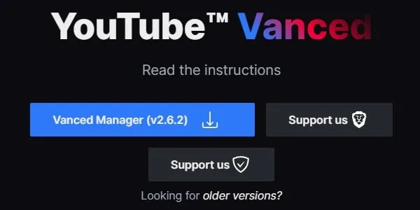 Download YouTube Vanced Manager App