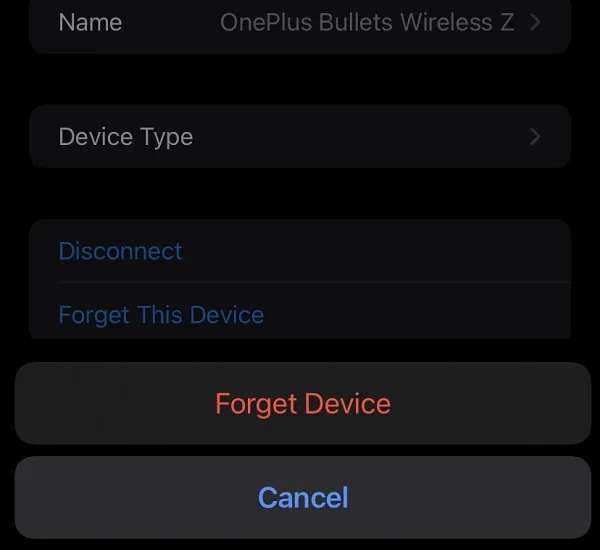 Forget connected Bluetooth Audio Device to Remove iPhone Not Playing Music Player Widget 