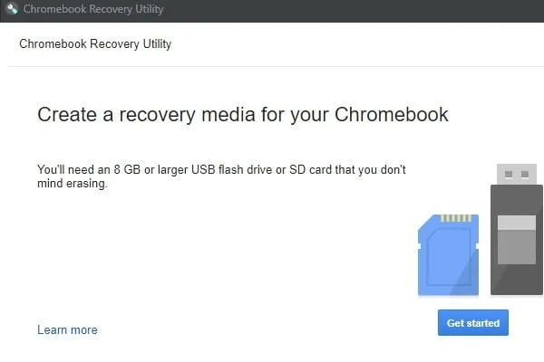 Get Started with Chrome Recovery Utility