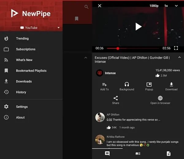 NewPipe - YouTube Vanced Alternative