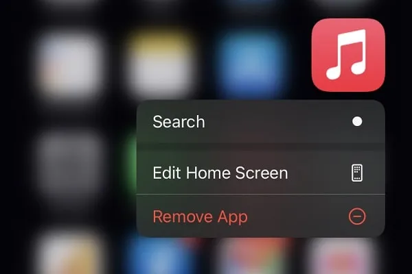 Remove Apple Music App to Remove iPhone Not Playing Music Player Lock Screen Widget 