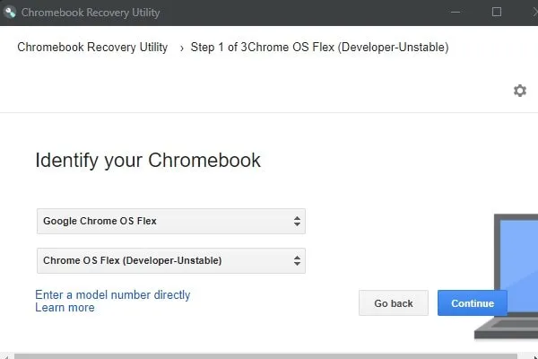 Select Google Chrome OS Flex