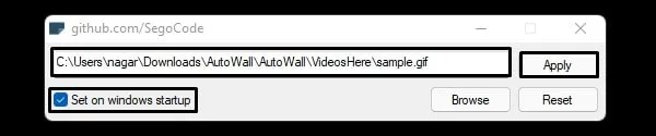 Apply Live Wallpaper Windows 11