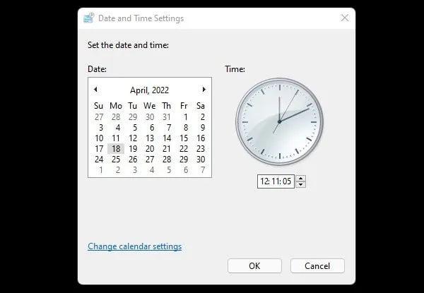 Change Calendar Settings Windows 11