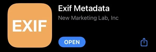 Install Exif Metadata on iPhone