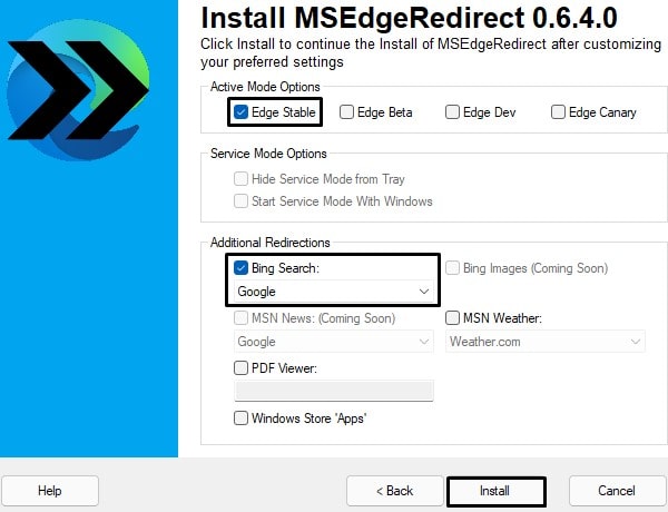 Install MSEdgeRedirect - Redirect Windows 11 Widgets From Edge to Chrome