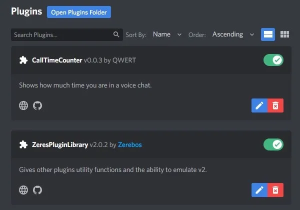 Install or Enable Discord Plugins using BetterDiscord