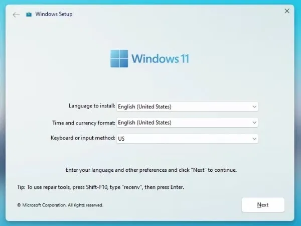 Modified Windows 11 Setup - Install Rectify11 on an Old laptop
