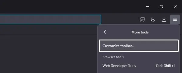 Customize Firefox Toolbar
