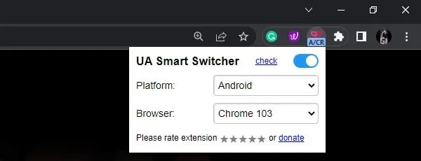 Enable UA Smart Switcher to watch Mini TV