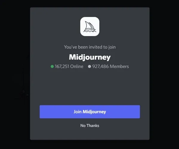 Join MidJourney Discord Server