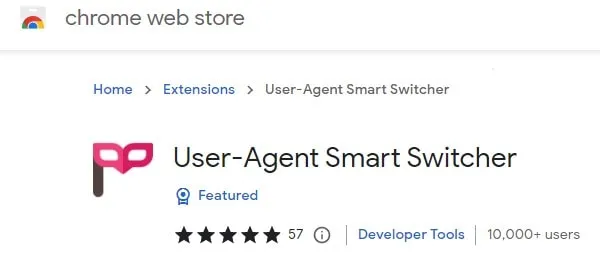 User-Agent Smart Switcher Chrome Extension