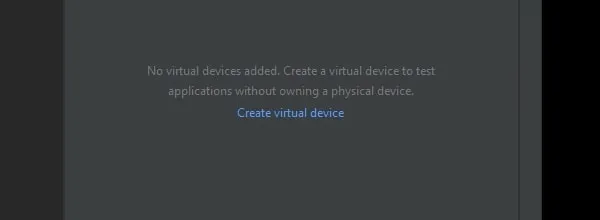 Create Virtual Device