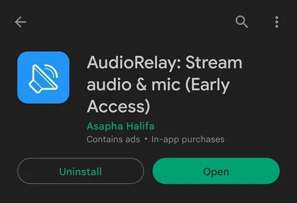 Install AudioRelay App to use Android Phone as PC Speaker