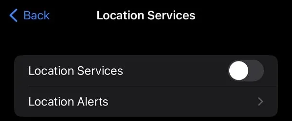 Turn Off Location Services to fix iPhone Battery draining Fast