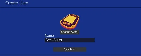 Create PS Vita Username
