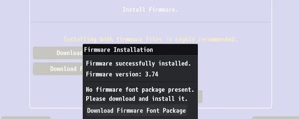 Download Firmware Font Package