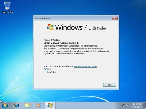 Install Windows 7 Ultimate on VirtualBox