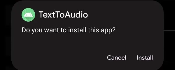 Install Convert Text to Audio Android App