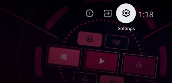Open Android TV Settings