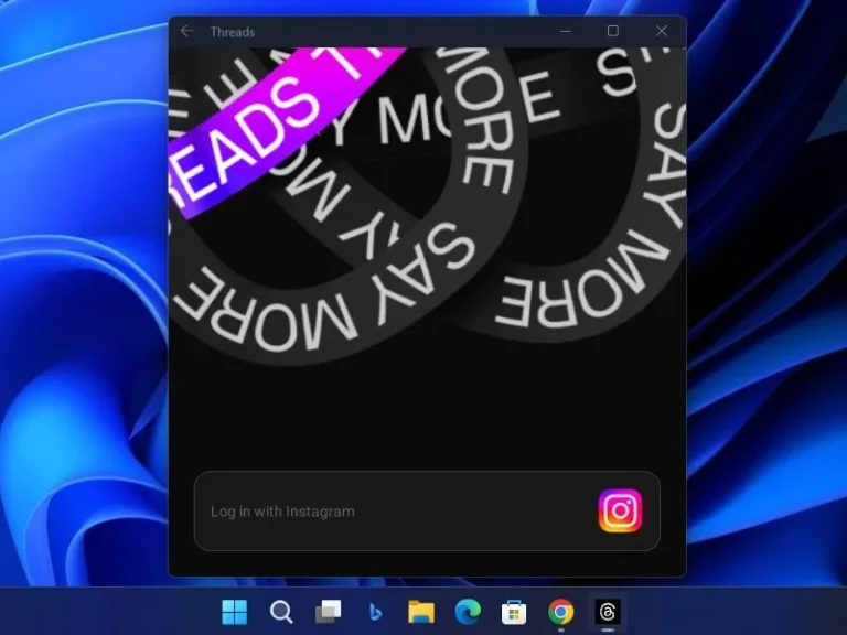 How to Install Instagram Threads App on Windows 11