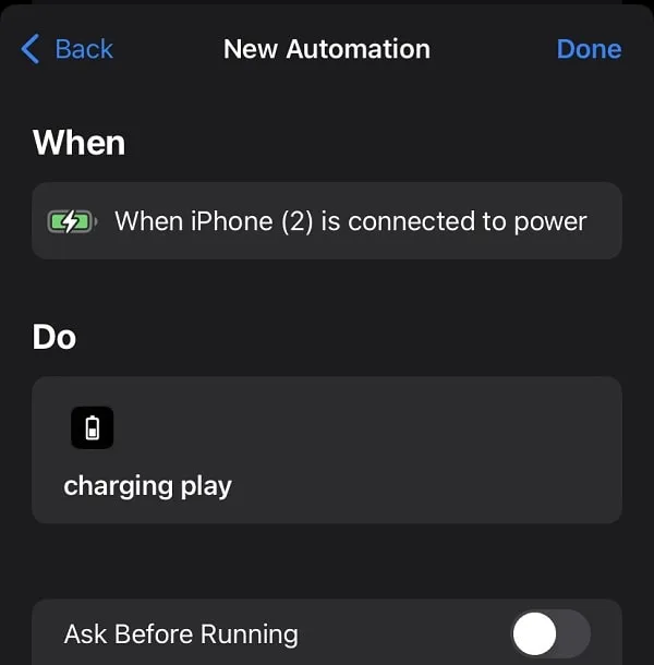 Disable Ask Before Running option